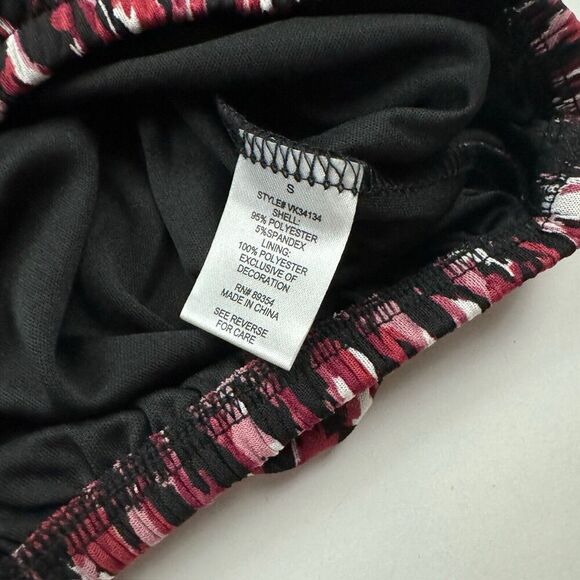 NWT Adrienne Vittadini 3/4 Sleeve Pink Animal Print Semi Sheer Blouse Lined S - Picture 7 of 9